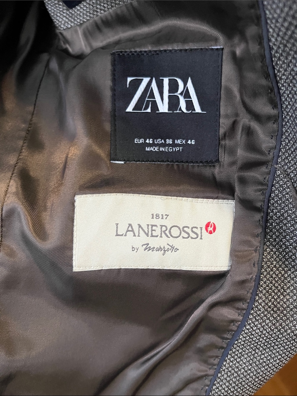 ZARA WOOL MEN’S BLAZER SZ 36 - Picture 7 of 8